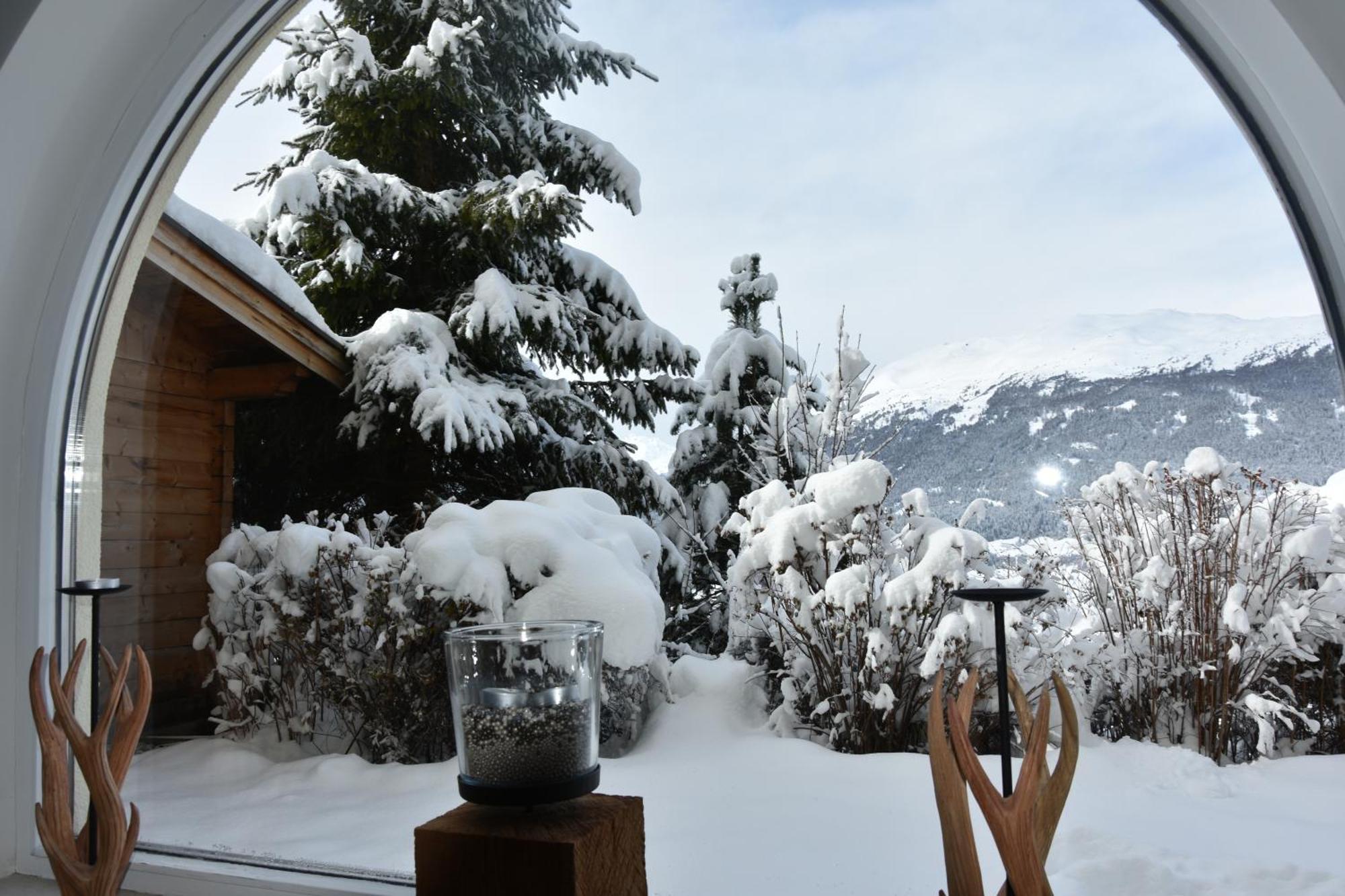 Wellness Aparthotel Panorama Alpin - Ferienwohnungen Jerzens Im Pitztal Luaran gambar